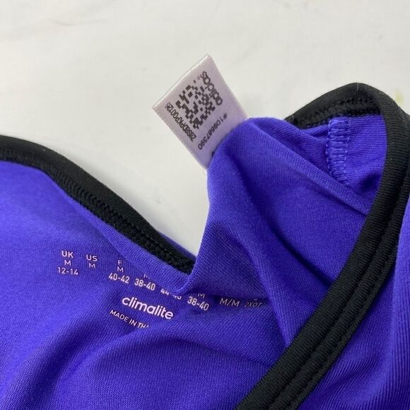 Adidas Climalite Purple/Black V-Neck Top - Picture 13 of 15